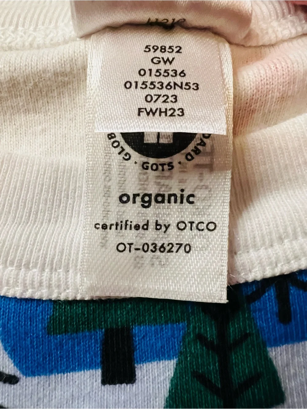 Hanna Andersson White and Blue Ski Print Kids Pajama Set Size 14